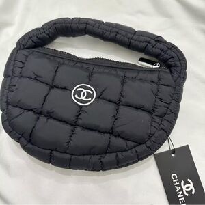 CC  Black Quilted Handbag